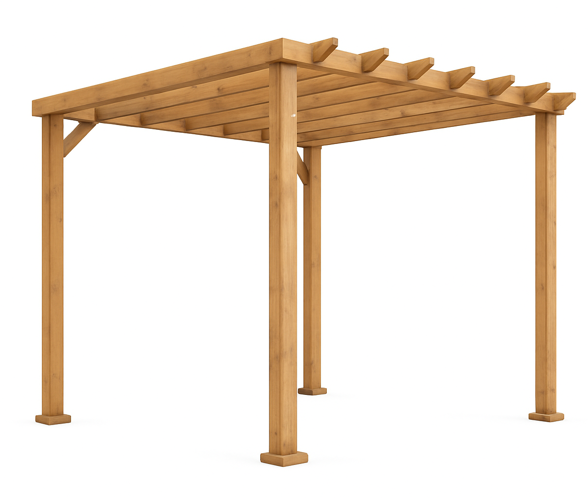 maison bois ossature pergola